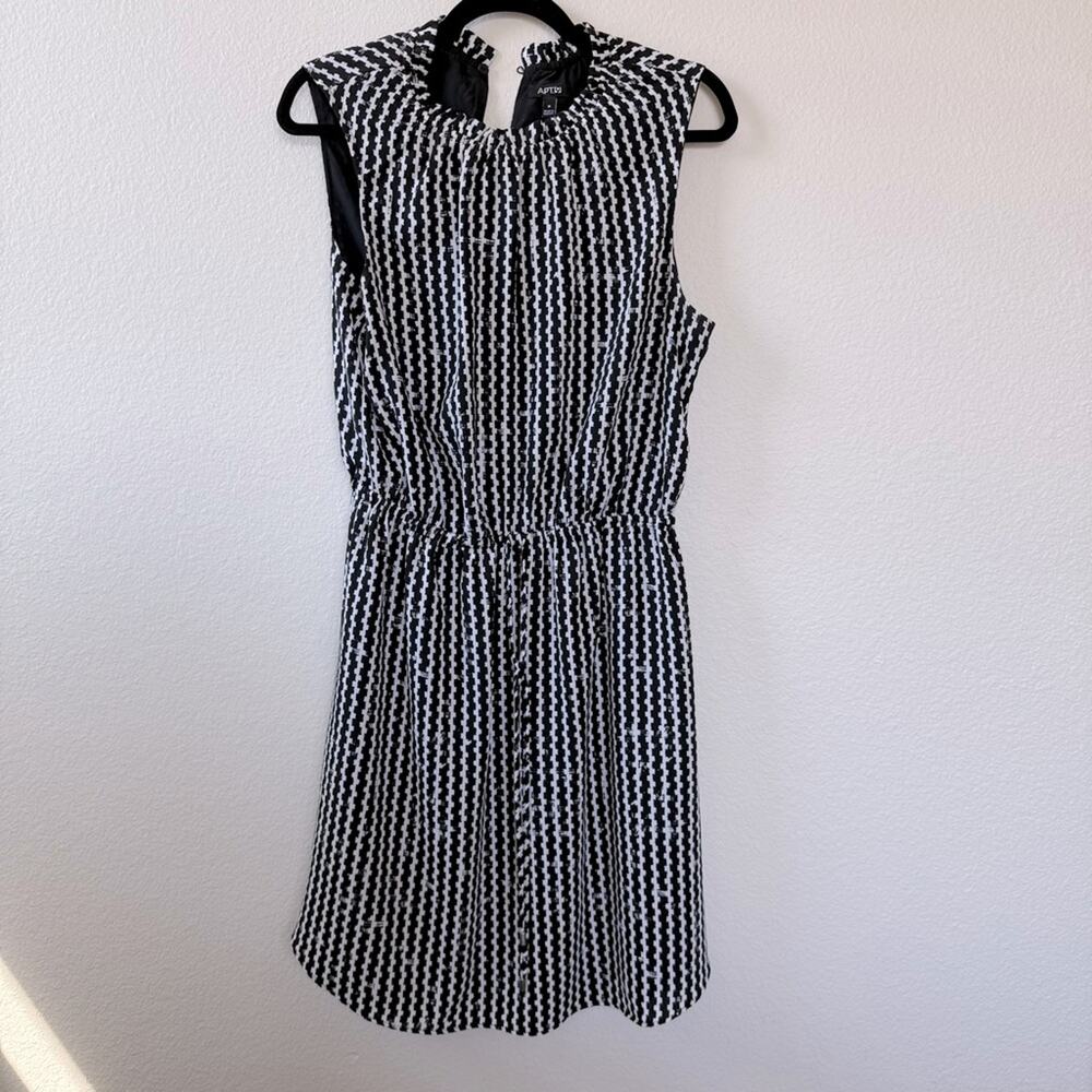 Apt. 9 Black and White Sleeveless Dress